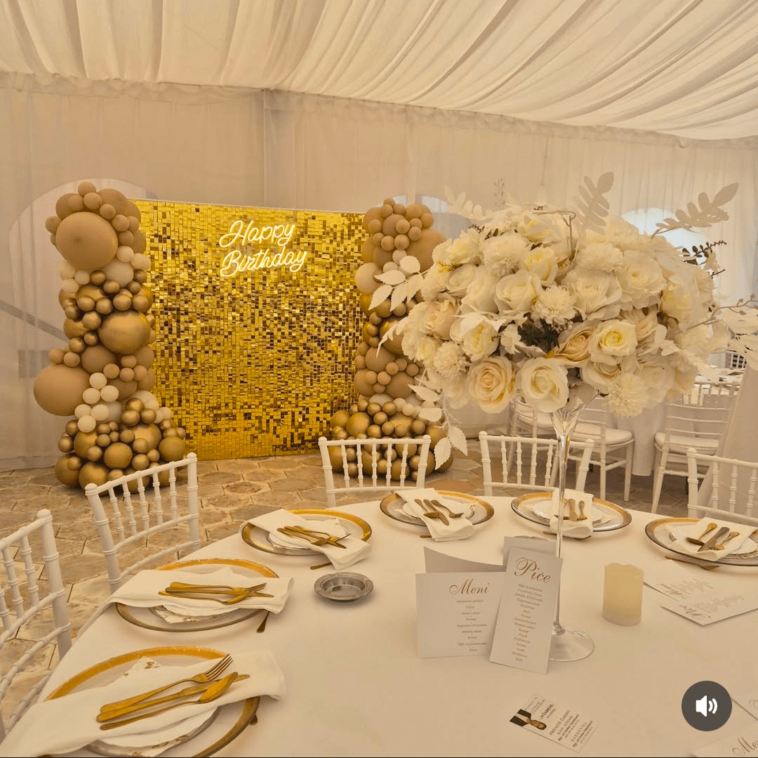 Elegantna dekoracija sale PRASLIN